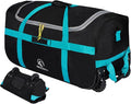 REDCAMP 85L/120L/140L Foldable Duffle Bag with Wheels Large Travel Duffel Bag