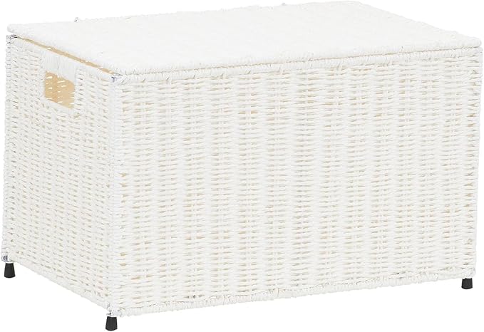 Household Essentials Paper Rope Woven Sturge Chest Small Arctic White
