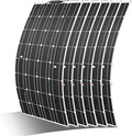 600W Solar Panel 12V Flexible Solar Panel 6pcs 100W Solar Panels Monocrystalline Suitable for Roofs Caravans Boats Solar Panels 600W