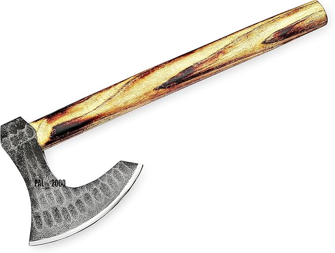 Splitting Axe Camping Chopping Hatchet Viking Tomahawk Battle Hunting Outdoor Solid Wood Handle 2038
