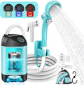 AUTOPkio Portable Camping Shower - Outdoor Camp Shower with Showerhead Sprayer &amp Rechargeable Battery Pump for Camping Travel Hiking Car Washing Pet Bath
