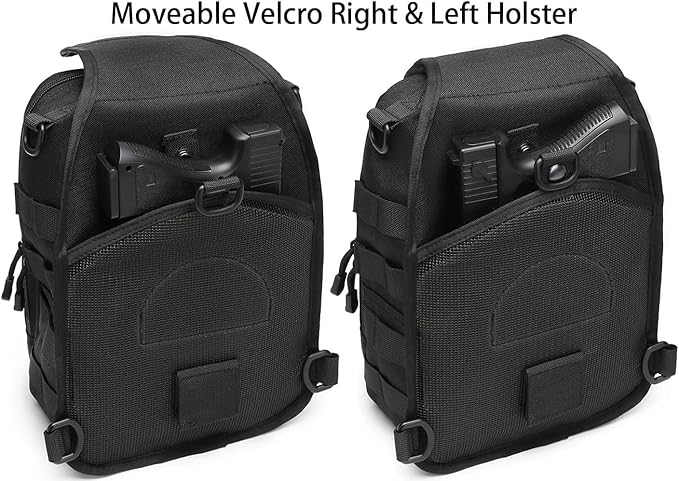 ATBP Small Tactical Sling Bag for Men with Holster Military EDC Shoulder Bag CCW Crossbody Bag 7 Liters