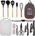 Silicone Camping Cooking Set Car Camping Essentials Cooking Kitchen Set RV Camping Cookware Must Haves Gifts Camping Cooking Essentials Camp Cooking Set for Travel Hiking Picnic