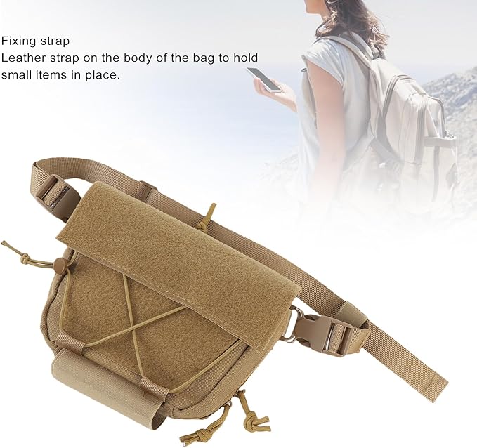 Oxford Cloth Drop Pouch Sub Abdominal Utility Carrying Kit Bag Adjustable Waist Strap - Durable Material Multi Layer Storage Ideal for Outdoor Activities and Chest Rig Use
