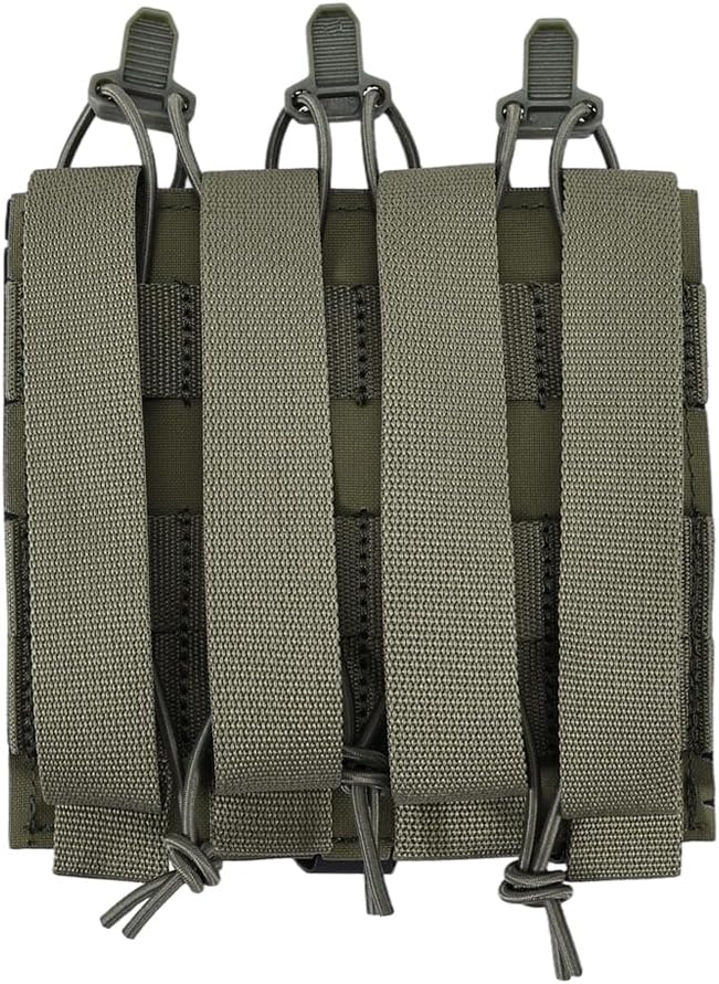 SINAIRSOFT Tactical Triple MP5 Mag Pouch Quick Pull Pistol Magazine Bag for Outdoor Vest Molle/Platform MP5 Pouch Holster