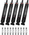 TIKSCIENCE 20A Solar Fuse Holder Inline IP67 Waterproof 1000V DC – Compatible with All MC4 Connectors for Solar Panels &amp Controllers 5-Pack with Male/Female Ends