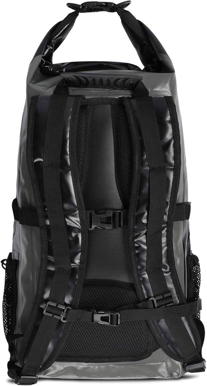 FE Active Dry Bag Waterproof Backpack - 30L Eco Friendly Bag for Men &amp Women for Fishing Travel Hiking Beach &amp Survival Gear. Storage for Camera &amp Camping Accessories | Designed in Cali
