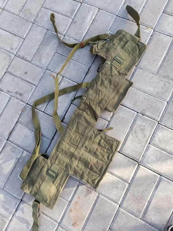 Vietnam WAR ERA Chinese Type 63 Pouch Chest-RIG Bandolier MAG Ammo ORIGINA Surplus Collection Tactical Versatile Fanny Pack