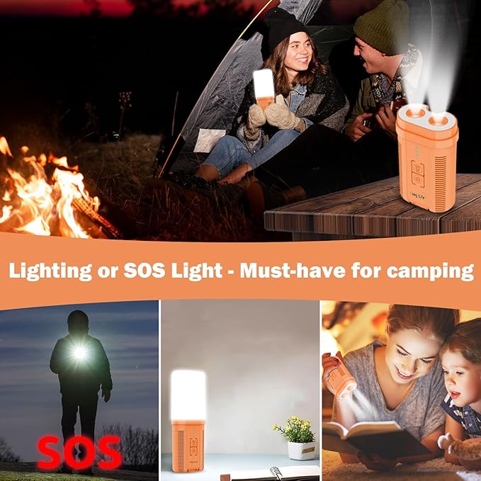 Cosy Life Portable Shower for Camping Rechargeable Camping Shower Pump with 5 Gallons Collapsible Bucket &amp LED Light Electric Outdoor Camp Shower Portable Shower Pump Camping Hiking (5.9 ft Hose