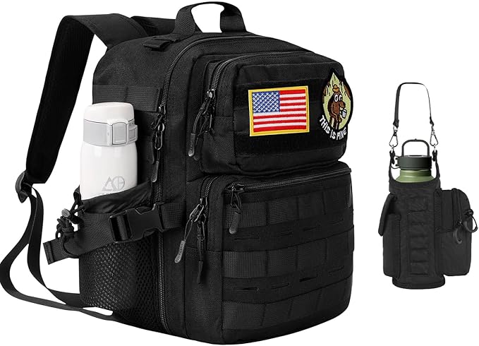 9L Tactical Mini Backpack + Magnetic Bottle Pouch Bundle — EDC Compact Set