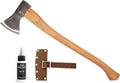 1844 Helko Werk Germany Traditional Hessen Woodworker Axe - Made in Germany Hand Forged Felling Axe and Cutting Axe Forest Axe for Felling Tree - Head 2-3/4 lbs Handle 28 in. (Hessen) #13563
