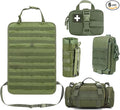 Tactical Seat Back Organizer Od Green Molle Seat Covers Tactical Car Vehicle Panel with Pouches for Truck Seat Back Organizers