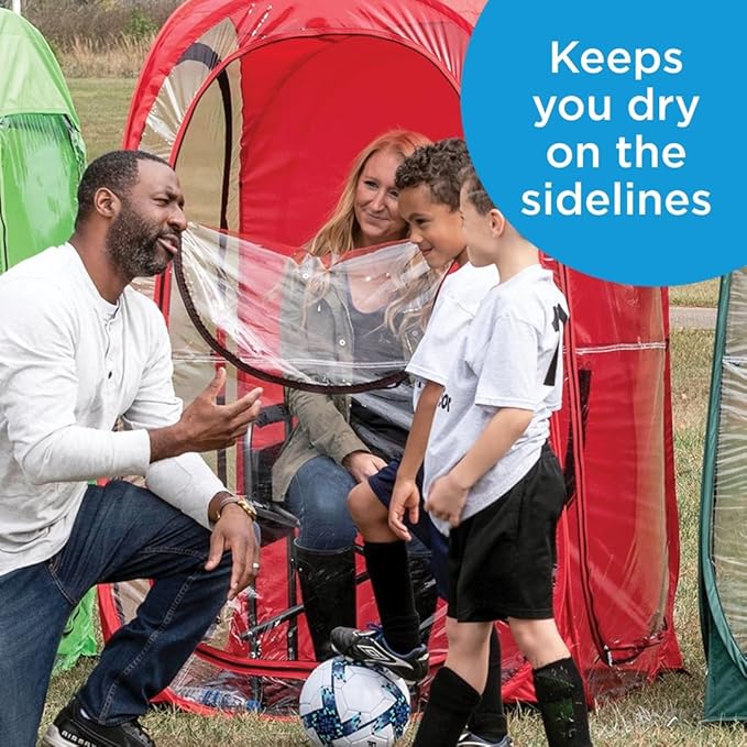 WeatherPod® Pop-Up Sports Tent 1-2 Person – Instant Setup MyPod™ Original Shark Tank All-Weather Pod Shelter for Outdoor Sports Rain Wind &amp Cold