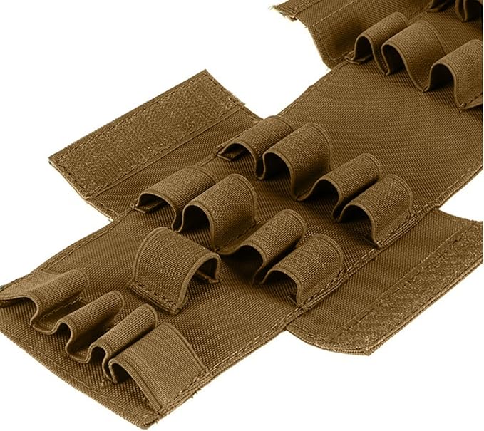 25 Rounds Outdoor Military Tactical Bullet Bag Molle Ammo Shot Shell Carrier Pouch for 12G Sub Bullet