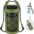 Piscifun Dry Bag Waterproof Floating Backpack 10L/20L/30L/40L with Waterproof Phone Case for Boating Kayaking Fishing