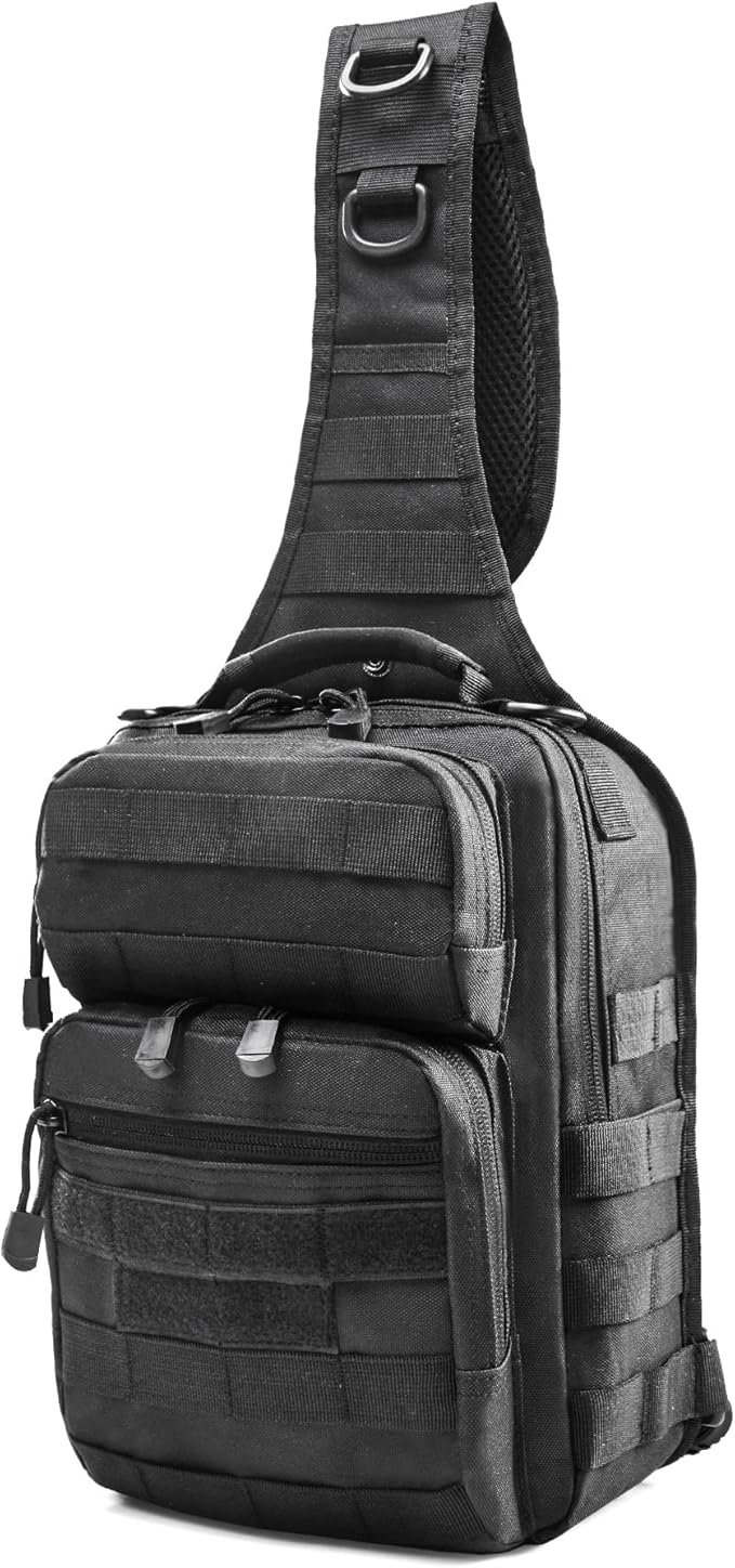 gracedon Tactical Chest Backpack Sling bag Pack Military Molle Assault Range Bags for Outdoor Sports Travel