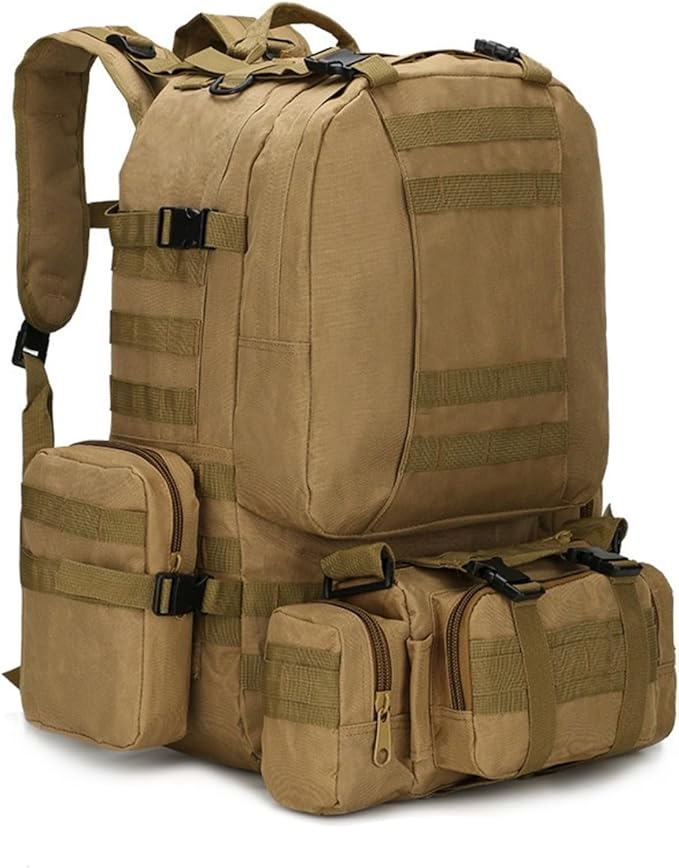 Outdoor Oxford cloth backpack hiking tactical bag hiking combo backpack men's camping travel bag