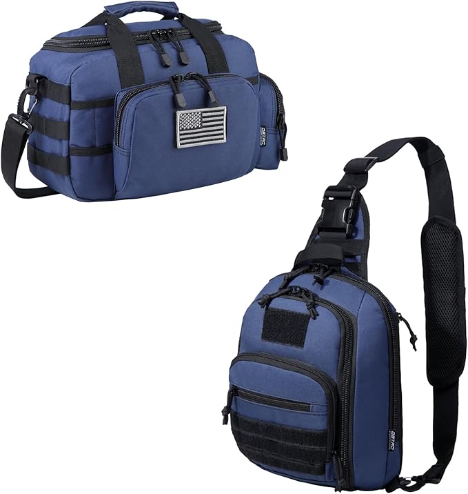 Range Bag Small Tactical Chest Sling Pack (Urban Blue)