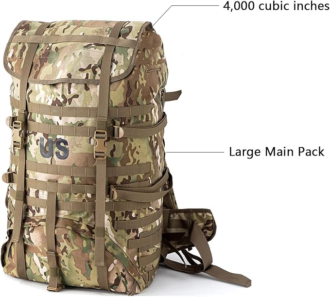 MT Military MOLLE 2 Large Rucksack with Frame Army Tactical Backpack