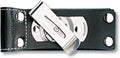 Victorinox V4.0521 4.0523.31 Pouch with Rotating Belt Clip of Leather/Metal Black 12 cm