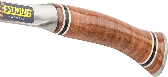 ESTWING Sportsman's Axe - 12 Camping Hatchet with Forged Steel Construction &amp Genuine Leather Grip - E14A