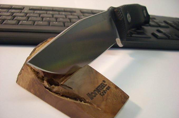 LionSTEEL M5 Fixed Blade Outdoor and Camp Knife – Sleipner Steel Blade Wood G10 or Micarta Handles Torx T8 Screws Sheath Included