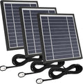 3 Pack Solar Panel Charger Compatible with Arlo Pro 5S 2K/Pro 4/3/Ultra 2/Ultra/Go 2with 11.5ft Waterproof Magnetic Charging Cable360° Adjustable Mount(NOT for Arlo Essential)-Black