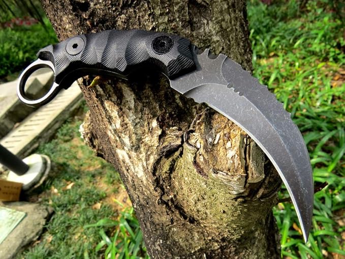 Ccanku C1691 Fixed Blade Knife D2 Steel G10 Handle 4 InchesOutdoor Claw KnifeCamping EDC Tools Kydex Sheaths … …