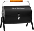 Royal Gourmet CC1015W Portable Charcoal Grill 147 sq. in. Cooking Grid Wooden Handle Tabletop BBQ Grill for Outdoor Barbecue Camping Picnic Backyard Patio Black