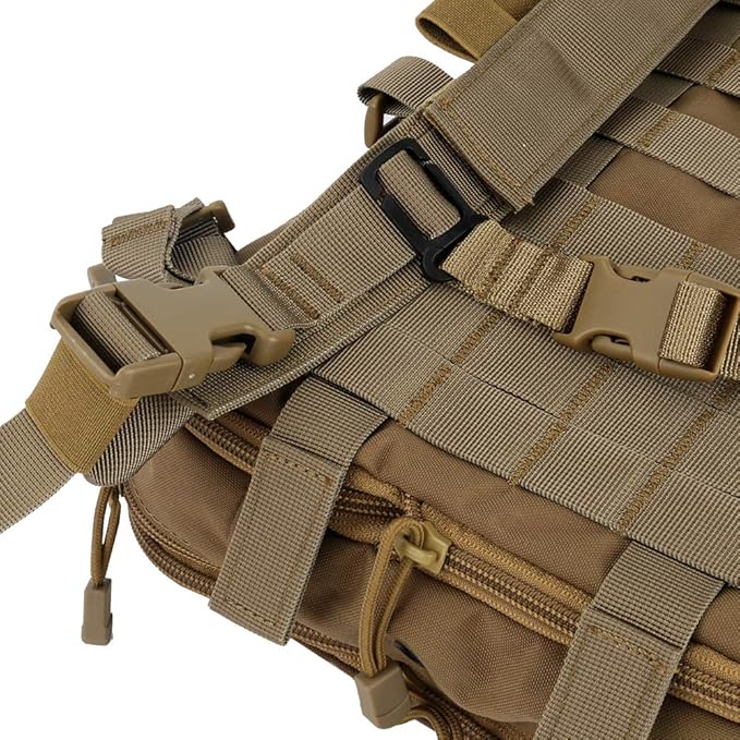 Flatpack Tactical Backpack Military MOLLE backpacks for Men Outdoor Hunting Camping Airsoft - Expandable