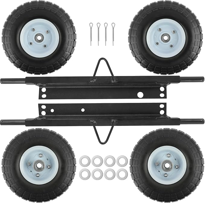 White All Terrain Wheel Kit Fit for Honda Generator EU3000is Solid Tires OE 06423-ZS9-020AH 06423ZS9020AH