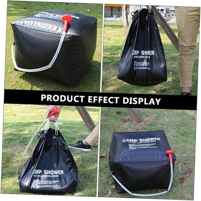 Portable Solar Shower Bag for Camping Outdoor Use Waterproof Solar Heating Bag 5 Gallon Capacity Lightweight and Convenient for Hiking Travel and Beach