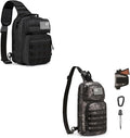 G4Free Tactical Sling Bag Backpack and 10L Tactical EDC Sling Bag Backpack