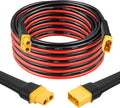 MOOKEERF XT60 Extension Cable 10AWG 20FT XT60 to XT60 Cable with Male to Female Connector for Portable Power Station Solar Panel RC Battery