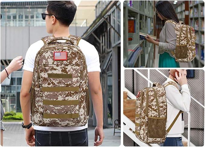4land Camo Backpack for BoysArmy Boys Backpacks for Elementary Middle School MilitaryCamouflage Bookbag 40L