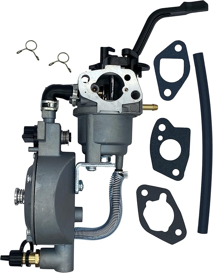 YAMAKATO Dual Tri Fuel Carburetor for Predator 4000 4375 Honda GX160 Generac Champion 163cc 196cc 212cc 224cc Generator Natural gas Gasoline Propane LPG Conversion Kit