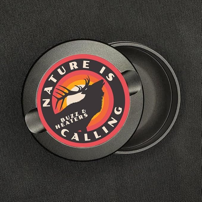 Buzz &amp Heaters Metal Container for Zyn | Holder | Can | Pouch | Hunting Accessories | Nature is Calling