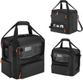 Portable Power Station Carrying Bag Compatible with BLUETTI AC180 Power Station Storage Case for Charging Cable and Accessories (BLACK Without Retractable Handle)
