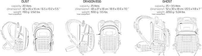 Direct Action Dust Tactical Backpack 20 Liter Capacity