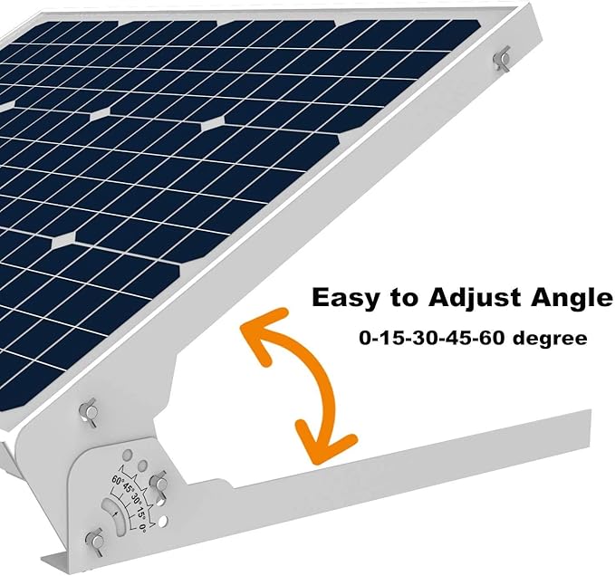 SUNER POWE Adjustable Solar Panel Mount Racks - Folding Mounting Tilt Brackets for Wall Roof RV and Off Grid Solar System