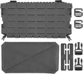 Multifunctional Tactical Chest Mag Pouch Plate Hook and Loop Tactical Panel for 556 Mag Multipurpose MOLLE Front Flap Walkie Talkie Bag Hanging Panel