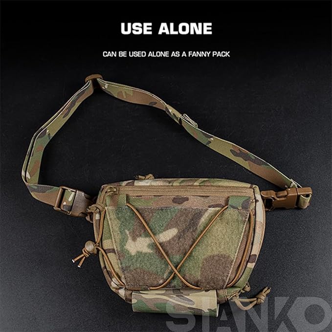 Tactical Storage Pouch/Shoulder BagsVest Attachment BagAirsoft Hunting Military Multifunctional Utility Dual-Purpose BagEDC Admin Sundry Tool Bag