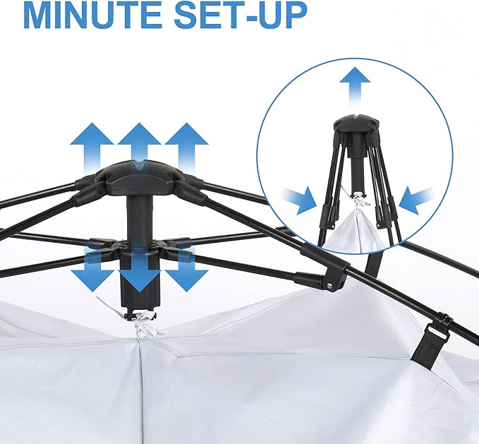 Pop Up Shower Privacy TentOxford Double Dressing TentPortable Shelter Changing Shower Room for Camping Dressing Room