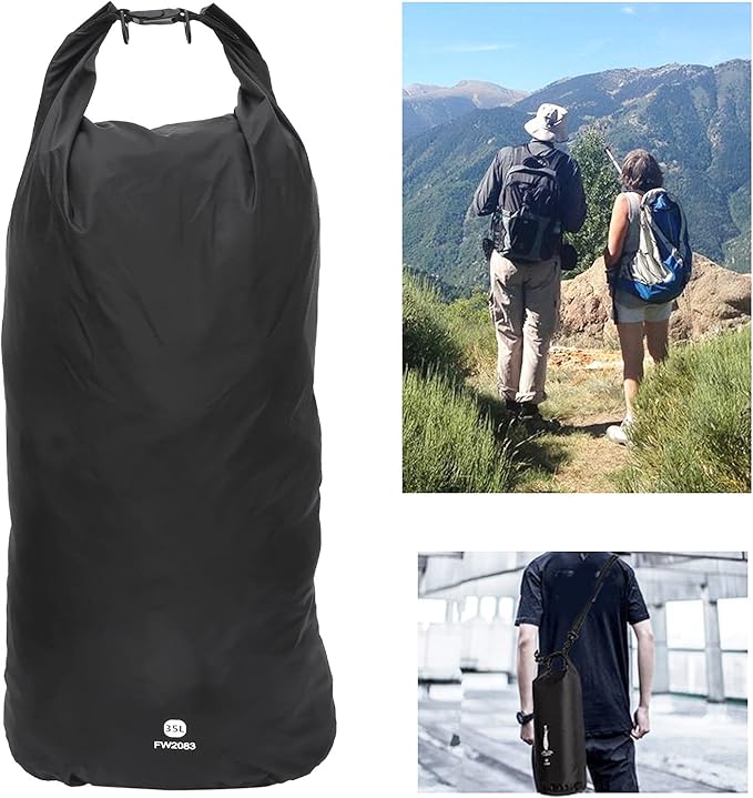 Waterproof Dry Bag 70D Nylon Lightweight Sealed Waterproof Duffel Bag with Shoulder Strap for Travel Swimming Boating Kayaking Camping and Beach