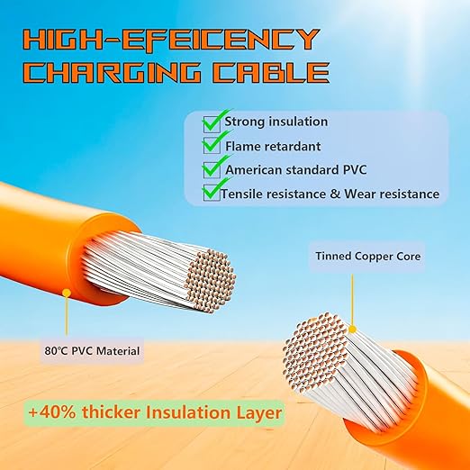 XT60 to Solar Connector Cable 10FT/16.4FT/25FT 12AWGXT60 Extension Cable for ECOFLOW River and Delta Series BLUETTI EB55 Power Station Solar Panel (16.4FT/5M)