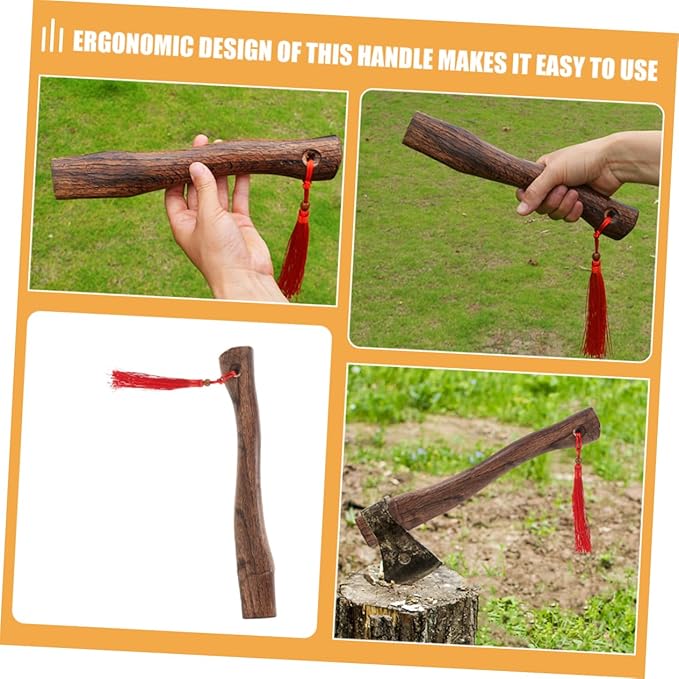 ARTIBETTER 5pcs Wood Axe Handle Axe Handle Replacement Hatchet Wood Part Camping Tools