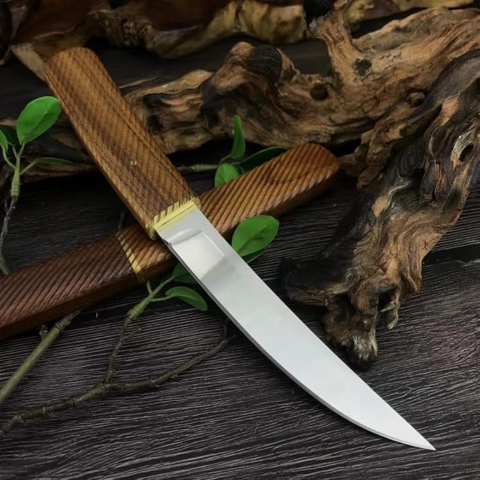 Full Tang Fixed Blade Knife with SheathEDC Outdoor Camping Survival Knife for MenFruit Cutting Paring KnifeGifts for Men