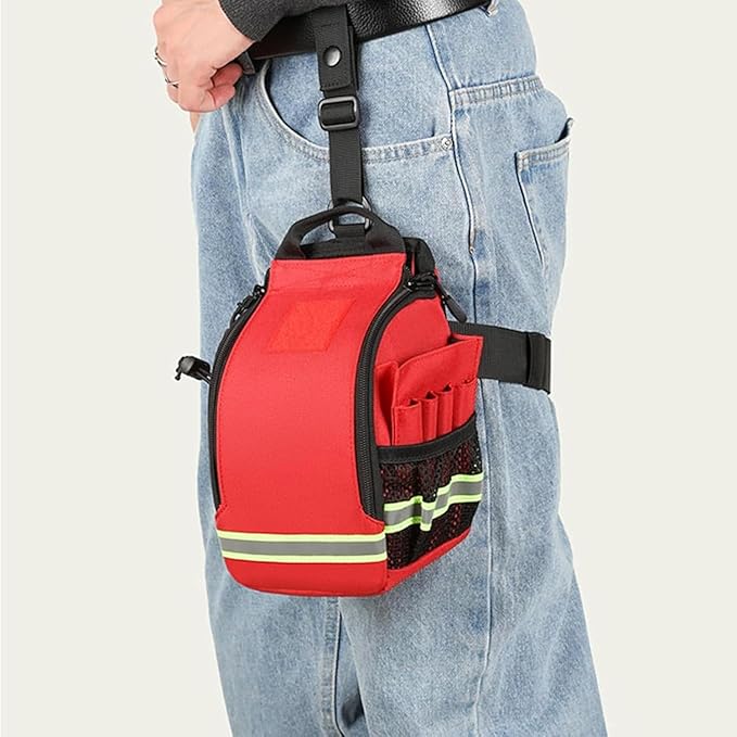 First Aid Bags Empty First Aid Fanny Pack Bag Lifeguard Hip Pack Portable First Responder Trauma Bag(A02)