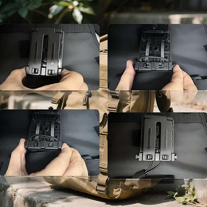 Tactical MOLLE Holder for Belt with Belt Metal Material Accessories Walkie Talkie Holder for Vest Or Pack