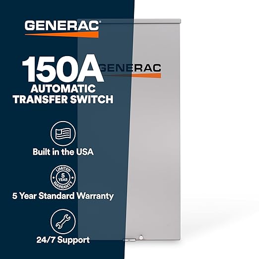 Generac 150-Amp Automatic Generator Transfer Switch Open Transition Service Rated Outdoor Enclosure